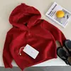 Suéter con Capucha para Niños 2026 Otoño Nuevo Estilo Coreano Versátil Color Sólido Top Casual para Niños y Niñas