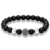 Comércio exterior de joias europeias e americanas AliExpress deseja micro-conjunto de zircônias foscas de 10 mm, pulseira de contas de zircônias micro-conjunto