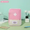 Bolsa de primeiros socorros portátil para viagem coreana Bolsa pequena para remédios Bolsa pequena para armazenamento Bolsa de primeiros socorros médicos Bolsa de emergência