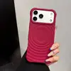 17 Adecuado para iPhone 18Pro Funda con Anillo de Onda de Color Sólido 16/15 Apple 14 Anticaída 13 Funda para Teléfono Móvil 12/11