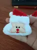 Accesorios de Peluche Navideños Colgante para Muñeca DIY Colgante Creativo de Papá Noel Reno Muñeco de Nieve Accesorios Semi-Terminados