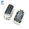 Base de férula VGA15P 1.2 vertical hembra DB15 cuerpo corto fila doble terminal férula centralizada 1.2 conector