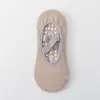 Calcetines de Yoga Antideslizantes Profesionales de Pilates, Calcetines Deportivos con Puntos de Silicona Personalizados para Mujer, Calcetines Elásticos Transpirables con Soporte para el Arco para Fitness