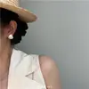 Brincos de concha estilo ins coreano 2022 banhados a ouro corpo inteiro febre com design de luxo de nicho brincos para mulheres