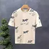 Comercio exterior fabricantes hombres manga corta verano delgado estampado de letras media manga camiseta joven ins marca de moda media manga ropa de hombre
