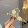 Grampo de Cabelo Geométrico de Liga Metálica Estilo Coreano Fresco e Doce Clipe de Tubarão Acessórios de Cabelo Moda Feminina Acessórios para Cabeça