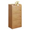 Estante de Pared de Madera Maciza Sala de Estar Hogar Estantería de Esquina de Pie con Puerta Almacenamiento Moderno Simple Multicapa Gabinete Pequeño
