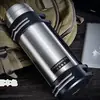 Taza Térmica Infegya para Hombre Termo de Gran Capacidad Tetera Térmica Termo Portátil para Exteriores Termo de Viaje para Coche 2L