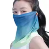 2025 Nueva Máscara de Protección Solar Extensa para Mujeres Atractivas, Seda de Hielo, Fresca, Anti-UV, Máscara Facial para Ciclismo al por Mayor
