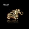 Pingente de chaveiro Kirin de Latão Puro pingente de chaveiro de carro Xiangrui vintage decoração acessórios portáteis para homens e mulheres