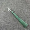 12B-7 Borla de Cuentas de Medusa Flecos Largos Traje Antiguo Hanfu Qipao Falda Mamian Nubes Traseras Accesorios Banbu