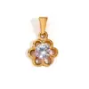 Accesorios de Colgante de Acero Inoxidable Chapado en Oro de 18 Quilates de Nuevo Estilo Transfronterizos para Mujer, Accesorios de Colgante Versátiles de Lujo Ligero Incrustados con Diamantes Venta al por Mayor