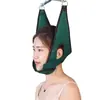 Suministrado directamente por el fabricante, cinturón de tracción cervical para uso doméstico, soporte cervical para estiramiento y corrección, collarín de lona transpirable
