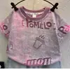 Conjunto de Verano para Niños 2026 Nueva Moda Tie-Dye Burnout Tendencia Ropa de Verano para Bebés Conjunto de Dos Piezas de Manga Corta para Niños