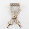 Otoño e Invierno nuevo correa de bolso de rombos jacquard correa de hombro colorida de un solo hombro cruzada alargada accesorio de correa de hombro de bolso para todo