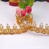 Cortina de tres flores con encaje dorado y plateado, venta al por mayor de fábrica, accesorios de ropa con encaje financiero, encaje dorado