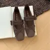 Zapatos Mary Jane Cuadrados con Lazo para Mujer 2026 Tacón Plano Correa Única Zapatos Suaves de Abuela Malla Fina Transpirables