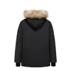 Versión Alta 08 Expedition Chaqueta Grande de Plumón para Pareja Hombres Invierno Terciopelo de Bloqueo Cinturón Cortavientos Ropa de Lucio Canadiense