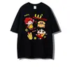 Camiseta Casual Suelta de Manga Corta de Algodón Puro Vintage de Calle de Alta Moda para Mujer, Top Moderno y Versátil
