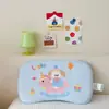 Almofada infantil de veludo de leite, design de desenho animado, travesseiro de memória modelador para bebês e crianças pequenas, travesseiro para soneca de bebê para jardim de infância, núcleo de travesseiro de espuma de memória