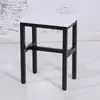 Bancos de Taller, Bancos de Operación de Fábrica, Bancos de Trabajo, Taburetes Cuadrados Pequeños de Acero y Madera, Bancos de Hierro para Comida Rápida, Bancos Metálicos de Entrenamiento