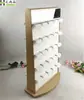 Soporte giratorio para pendientes de transmisión en vivo con soporte para pendientes de tuerca con espejo, soporte para joyas, estante de almacenamiento de pendientes, accesorio de exhibición de joyas