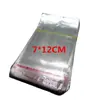 7*12 cada uno 200 bolsas pequeñas de plástico al por mayor bolsa pequeña para joyería auto-sellante bolsa de embalaje opp autoadhesiva