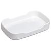 Plato Rectangular Engrosado y Resistente a Caídas Yangge con una Ranura para Bolas de Res para Hot Pot, Guarniciones, Sangre de Pato, Brochetas para Barbacoa
