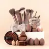 Comercio Electrónico Transfronterizo Más Vendido Set de Brochas de Maquillaje Rosa 20 Piezas/25 Piezas Brocha para Base de Maquillaje Herramientas de Maquillaje para Bloggers de Belleza Brochas