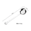 Colher de Sopa Criativa Doméstica de Aço Inoxidável 304 com Cabo Longo, Colher para Alimentação de Bebê, Colher de Grau Alimentício, Colher de Sobremesa