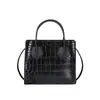 Bolso Mujer 2023 Primavera y Verano Nuevo de Moda Tendencia Pequeño Fresco Patrón de Cocodrilo Bolso de Mano Bandolera Diagonal Bolso al por Mayor