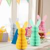 Enfeites de coelho de Páscoa transfronteiriços, artesanato criativo em papel, decoração de mesa, enfeites, decoração de ovos para casa