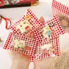 Bolsas de dulces de dibujos animados, bolsas para empaquetar galletas de repostería con forma de copo de nieve, bolsas para empaquetar snacks, bolsas autosellables para regalos navideños, venta al por mayor del fabricante