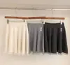 Falda Plisada de Punto con Encaje para Mujer, Nuevo Estilo Otoño e Invierno 2026, Cintura Alta, Adelgazante, Falda Corta Casual de Corte A para Figuras Pequeñas