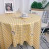 [Pequeña venta al por mayor] Mantel rectangular de estilo nórdico con diseño de celebridades de Internet, para mesa de centro, tapete de escritorio para estudiantes, tela a cuadros de arcoíris