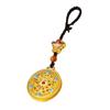 Chaveiro de carro Gufa areia dourada Wufu perfeito Ornamentos de Ábaco Dragão para homens e mulheres Pendente de bolsa Pendente de carro Ornamentos de segurança