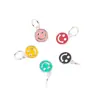 Cuentas Separadoras Cara Sonriente de Plata S925 Accesorios de Pegamento Cuerda de Cuentas Tejida a Mano DIY Pulsera Material de Joyería de Cuentas Sueltas Coloridas