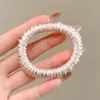 Goma para el pelo plisada de seda helada satinada para mujer, alta elasticidad, accesorio para el pelo duradero que no daña el pelo, cuerda para el pelo estilo coreano