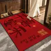 Felpudo de Entrada Modelo Nuevo 2026, Alfombra de Bucle de Seda Roja para el Hogar, Cortable, Resistente a la Suciedad, Resistente al Desgaste, Felpudo para Eliminar el Polvo