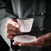 Juego de Cristalería para Cócteles Niebla de Rocío Helado, Decantador y Taza de Sake, Dispensador de Vino Estilo Japonés de Lujo Ligero, Copas de Vino Pequeñas, Copas de Vino Blanco