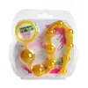 Agradables Bolas Amarillas de Tirar, Bolas de Tirar Coloridas - Vibrante Tapón Anal Amarillo, Juguete Sexual Alternativo