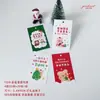 Tarjeta de felicitación de Feliz Navidad, Etiqueta para Nochebuena, Caja de regalo de flores, Tarjeta de bendición, Postre de pastel, Tarjeta de decoración de recuerdo
