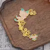 Acessórios Estilo Antigo Liga Borboleta Flor Ponto Dinastia Han Passo Balanço Grampo de Cabelo Borboleta Acessórios de Cabelo Leque Redondo Materiais Artesanais