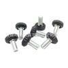 Fabricante 12Mm-M6 Tornillos de Mano Rectos Redondos Tornillos de Cabeza de Plástico Tornillos de Mango de Cabeza de Goma