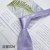 Venda Direta do Fabricante Ponto de Venda Gravata Lisa de Poliéster 8cm Gravata Social com Várias Cores Gravata no Atacado