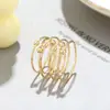 Anel Vazado Feminino Design de Nicho Moda Personalizado Retrô Luxo Leve Simples Anel de Casal Estilo Mori Anel Vento Frio