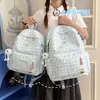 Mochila estampada elegante transfronteriza 2026 para estudiantes universitarias, mochila escolar fresca y simple para estudiantes de secundaria, mochila ligera