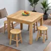 Mesas y Sillas de Madera Maciza, Mesas para Comida Rápida, Restaurantes de Ramen, Cafeterías, Mesas Rectangulares para Desayuno, Mesas y Sillas Pequeñas para el Hogar