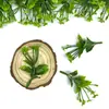 Cesta de Rattan Transfronteiriça Folha Verde Flor Trepadeira Flor Artificial Folhas Falsas Flor de Plástico Decoração Acessórios de Planta Verde