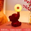 Luz Noturna Criativa Fofa Festiva Lâmpada Longa Sala de Estar Quarto Artesanato de Resina Enfeites Presente de Casamento